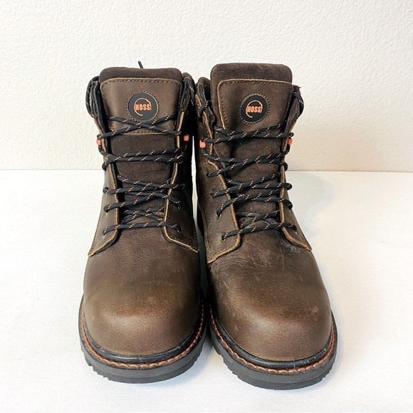 Hoss Brown Leather Carson Composite Toe Boot Size 13